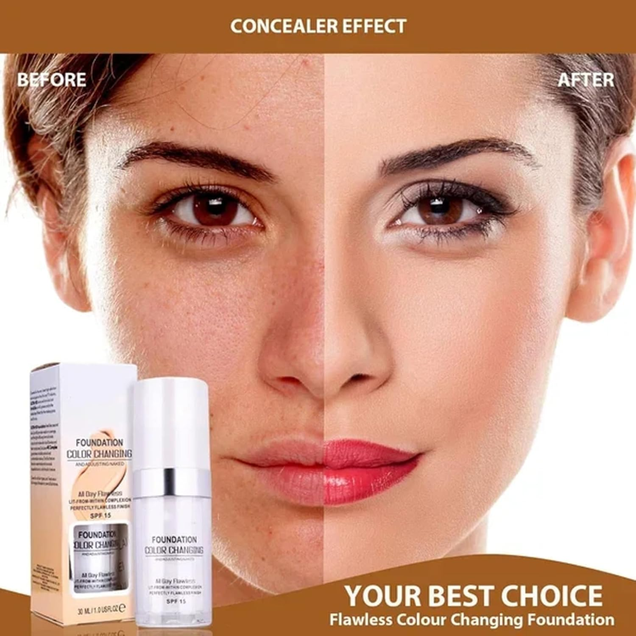 Colour Changing Mature Skin Foundation