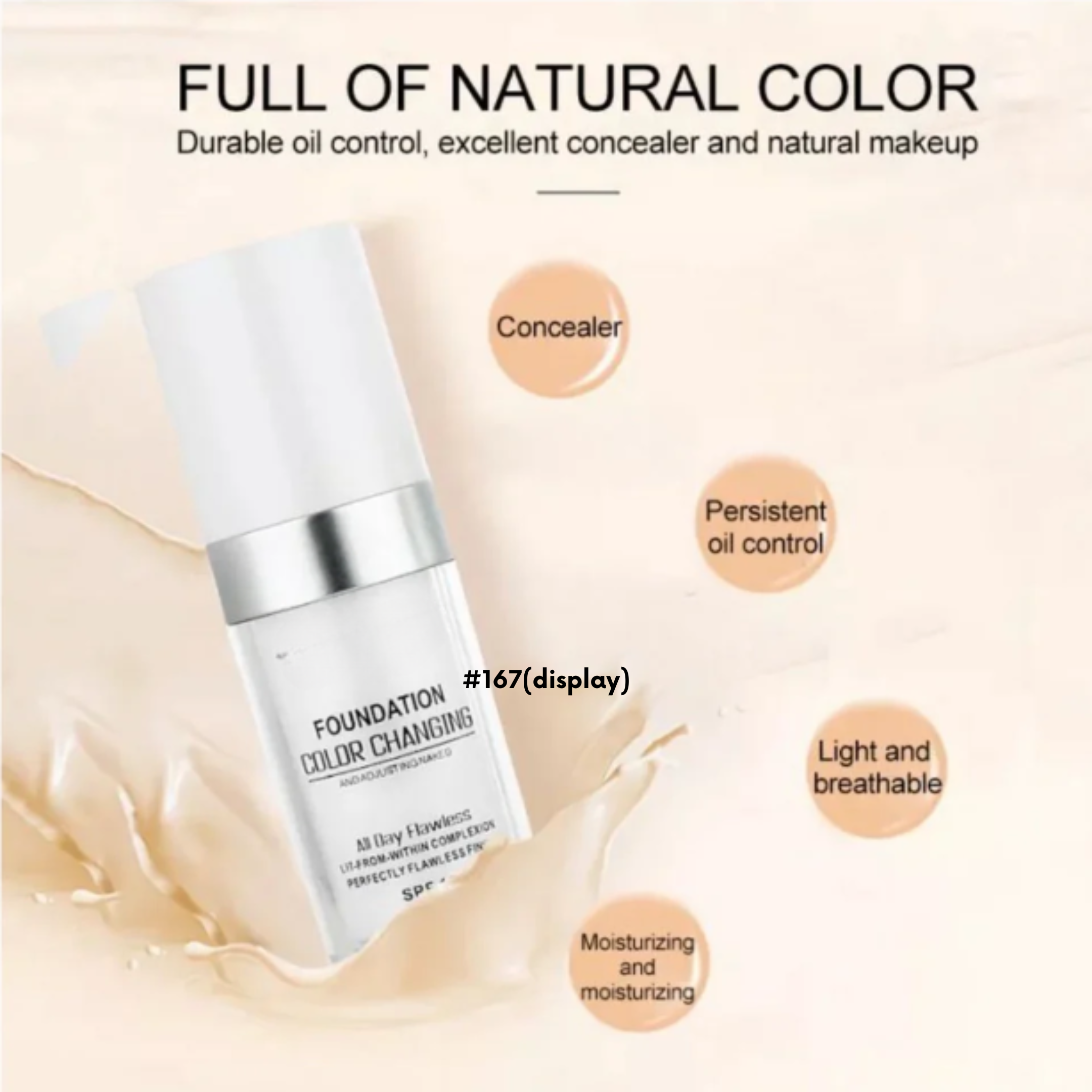 Colour Changing Mature Skin Foundation