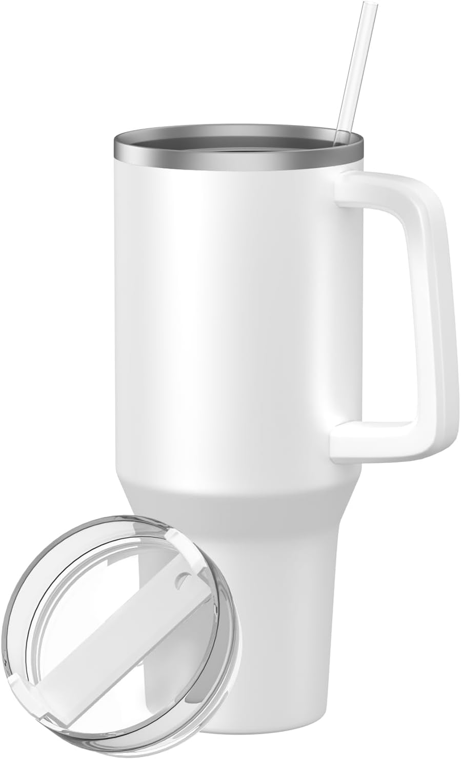 Insulated Tumbler with Lid and Straw