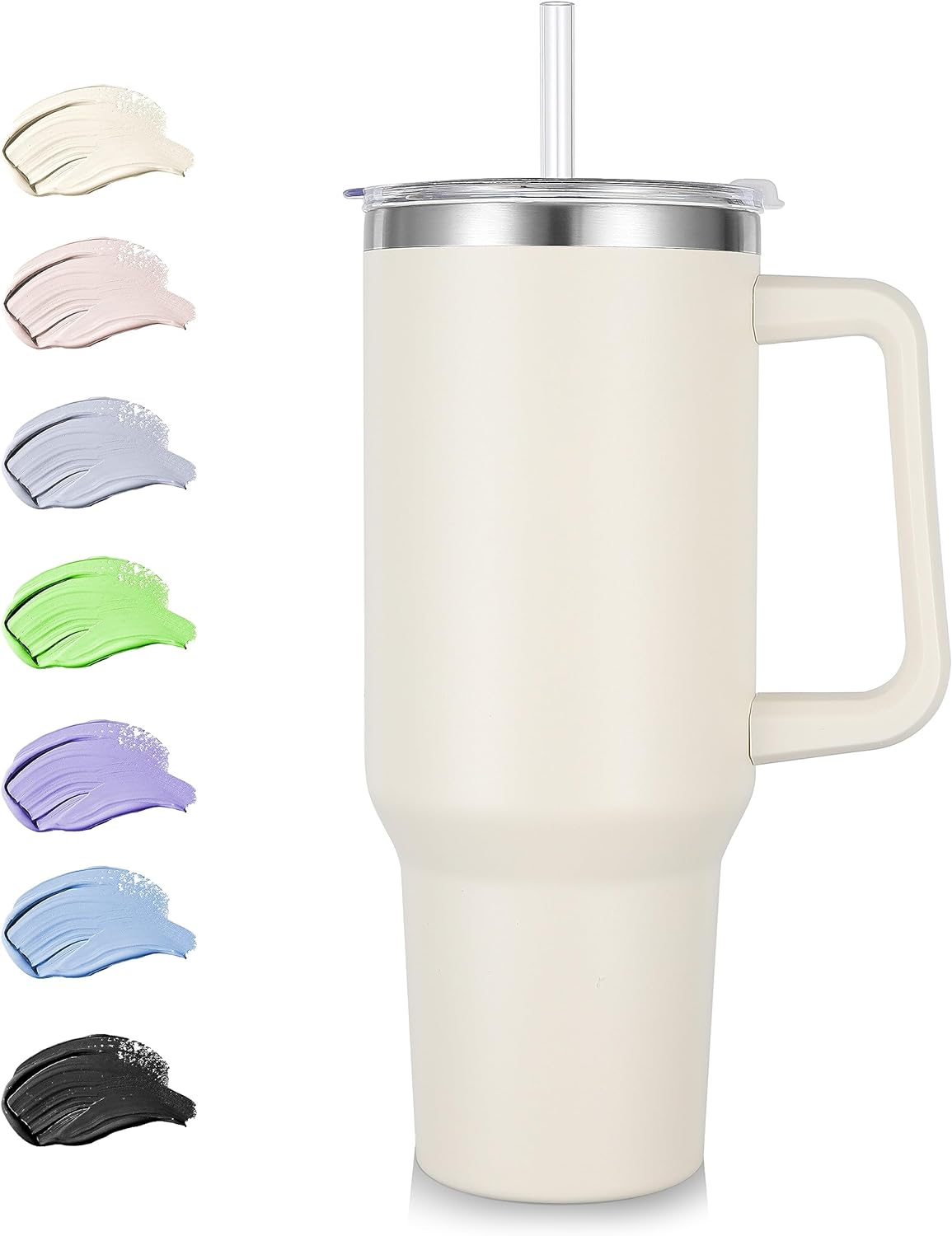 Insulated Tumbler with Lid and Straw