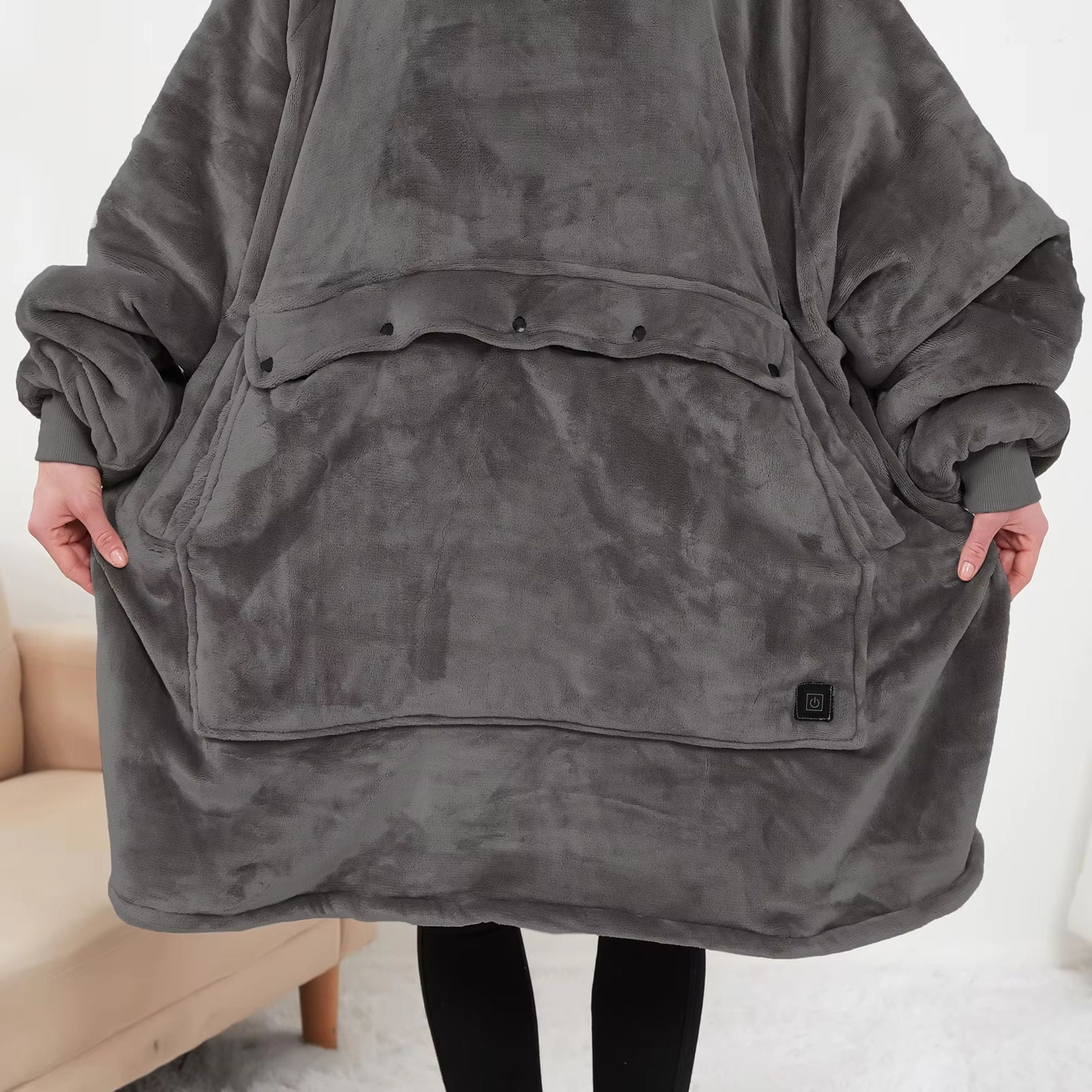 Heated Wearable Blanket Hoodie