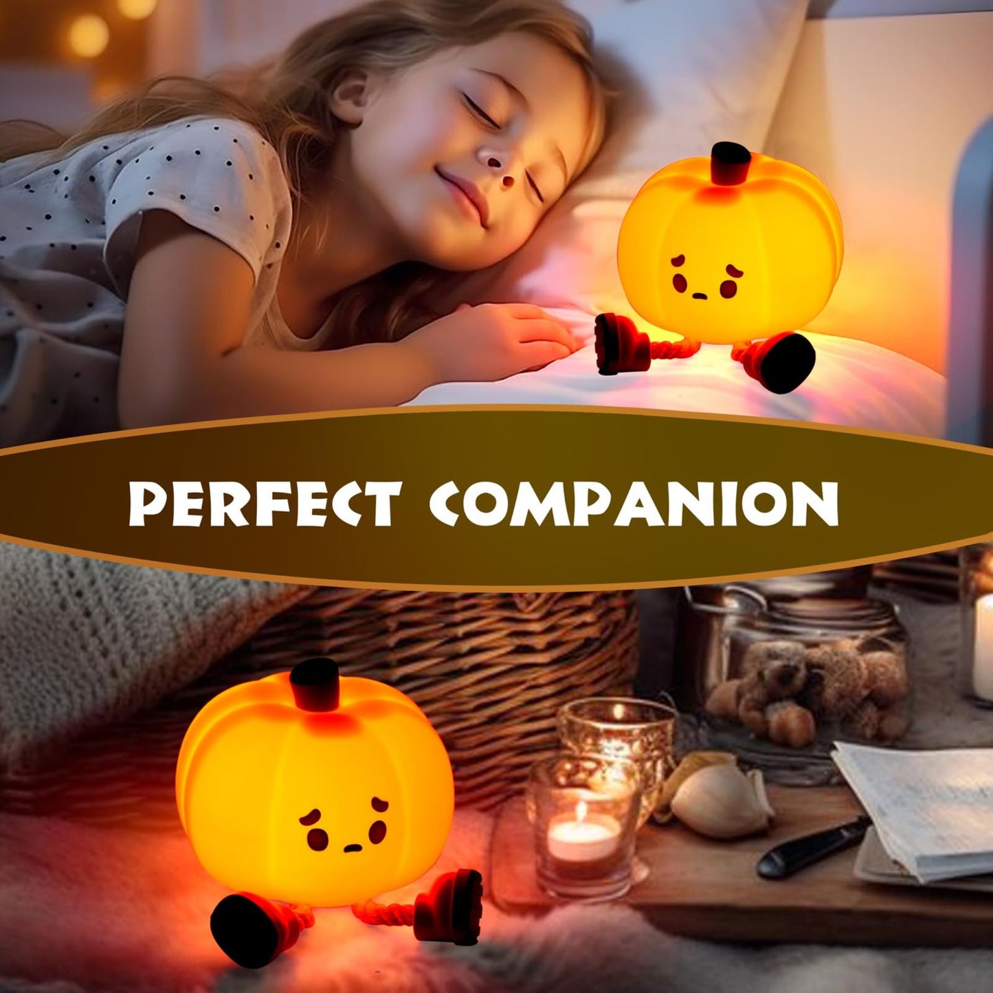 Cute Halloween Led Night Light Silicone Table Lamp