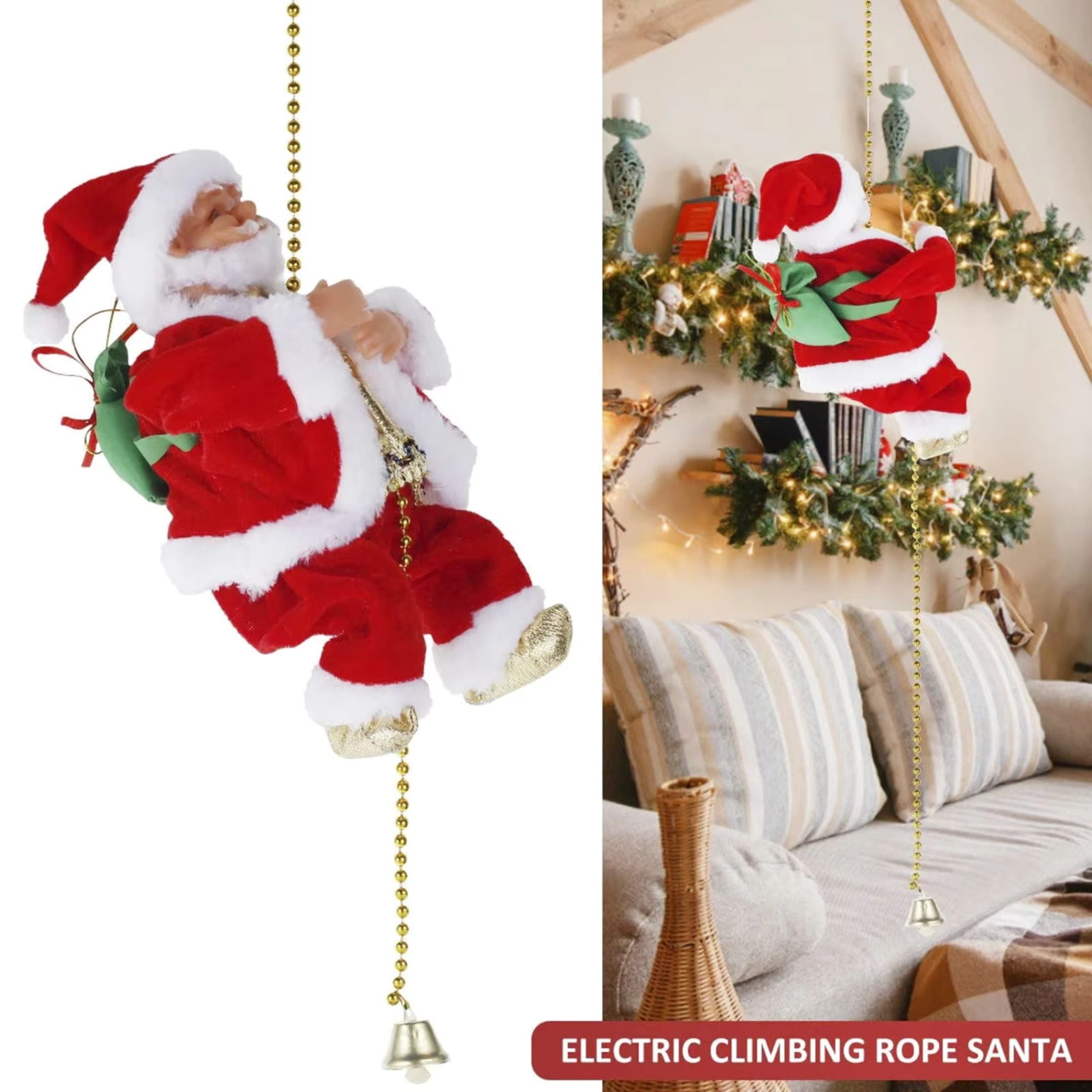 Climbing Santa Claus Decoration