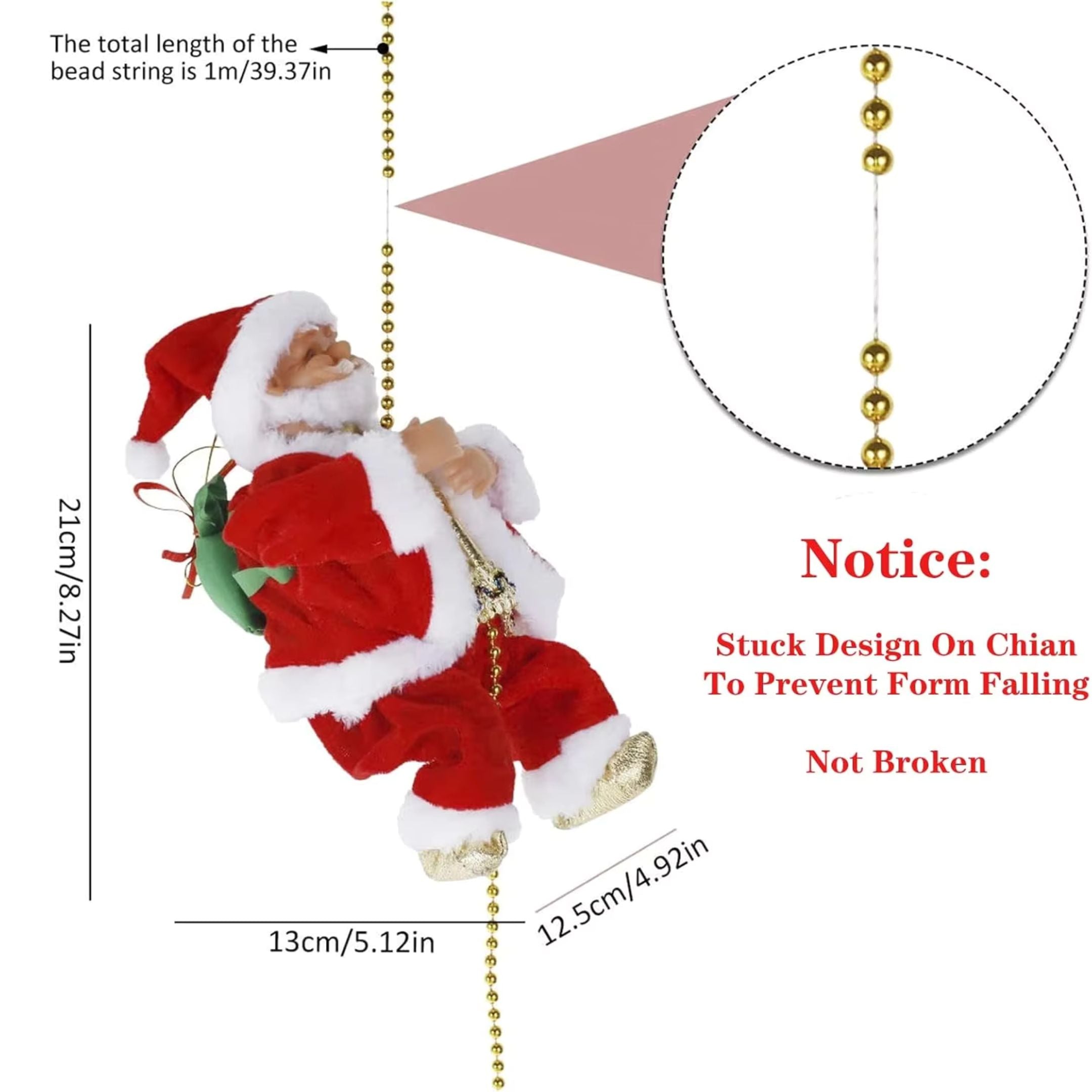 Climbing Santa Claus Decoration