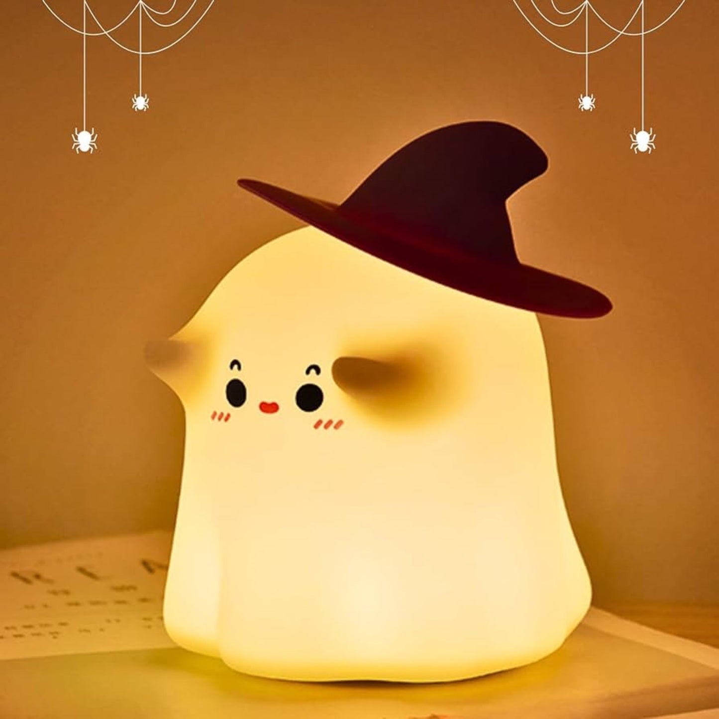 Cute Halloween Led Night Light Silicone Table Lamp