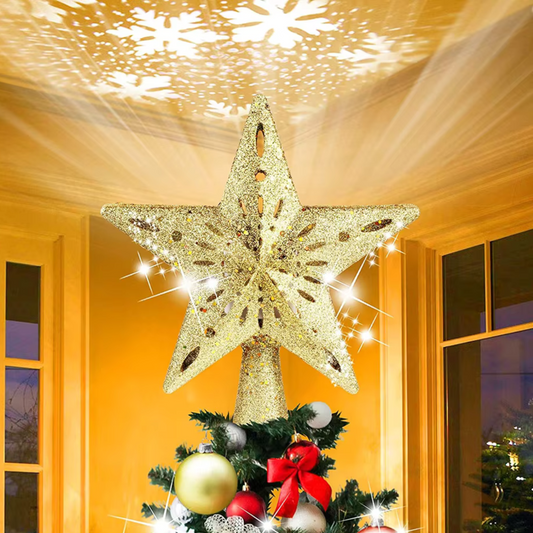 Christmas Tree Star Light Topper