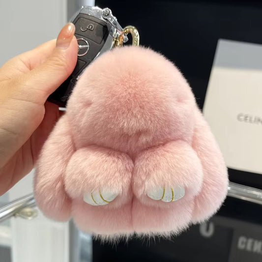 Fur Bunny Keychain