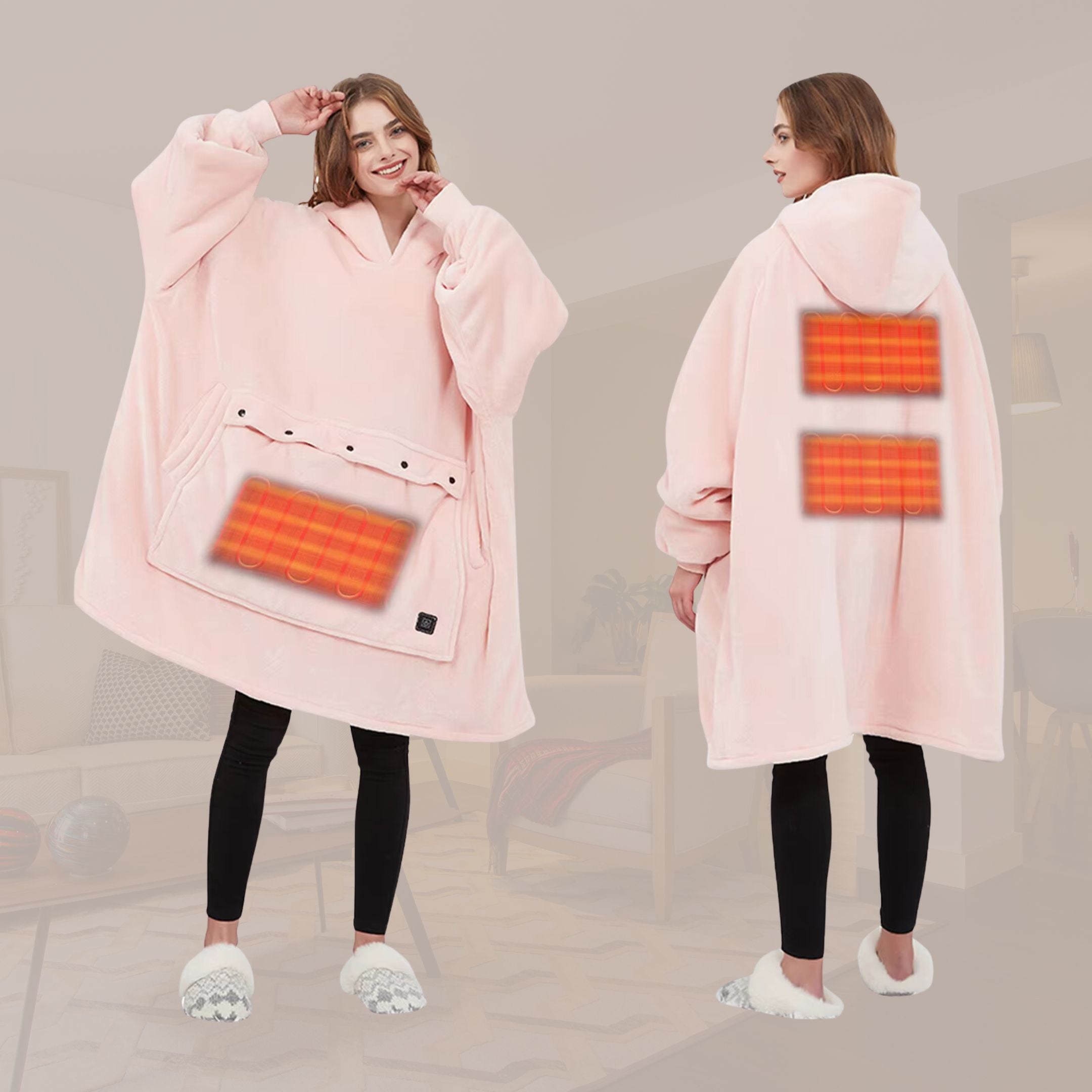 Heated Wearable Blanket Hoodie