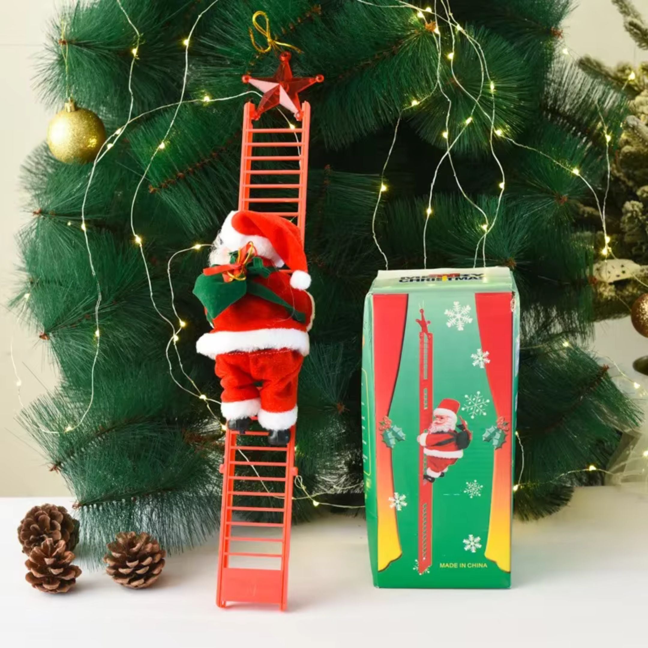 Climbing Santa Claus Decoration